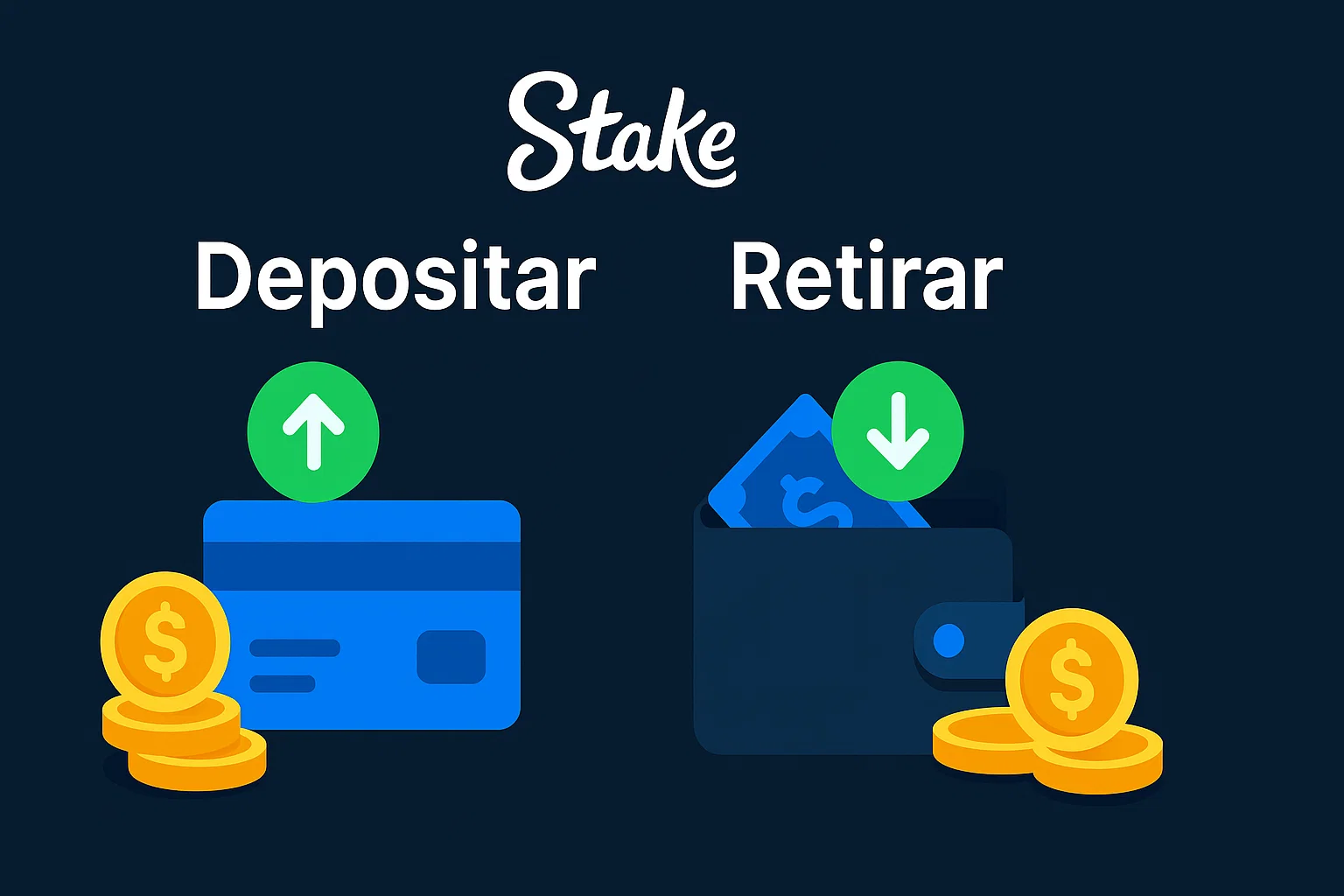 Stake website cómo depositar y retirar fondos